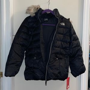 Girls Black Northface Jacket. Never Worn.